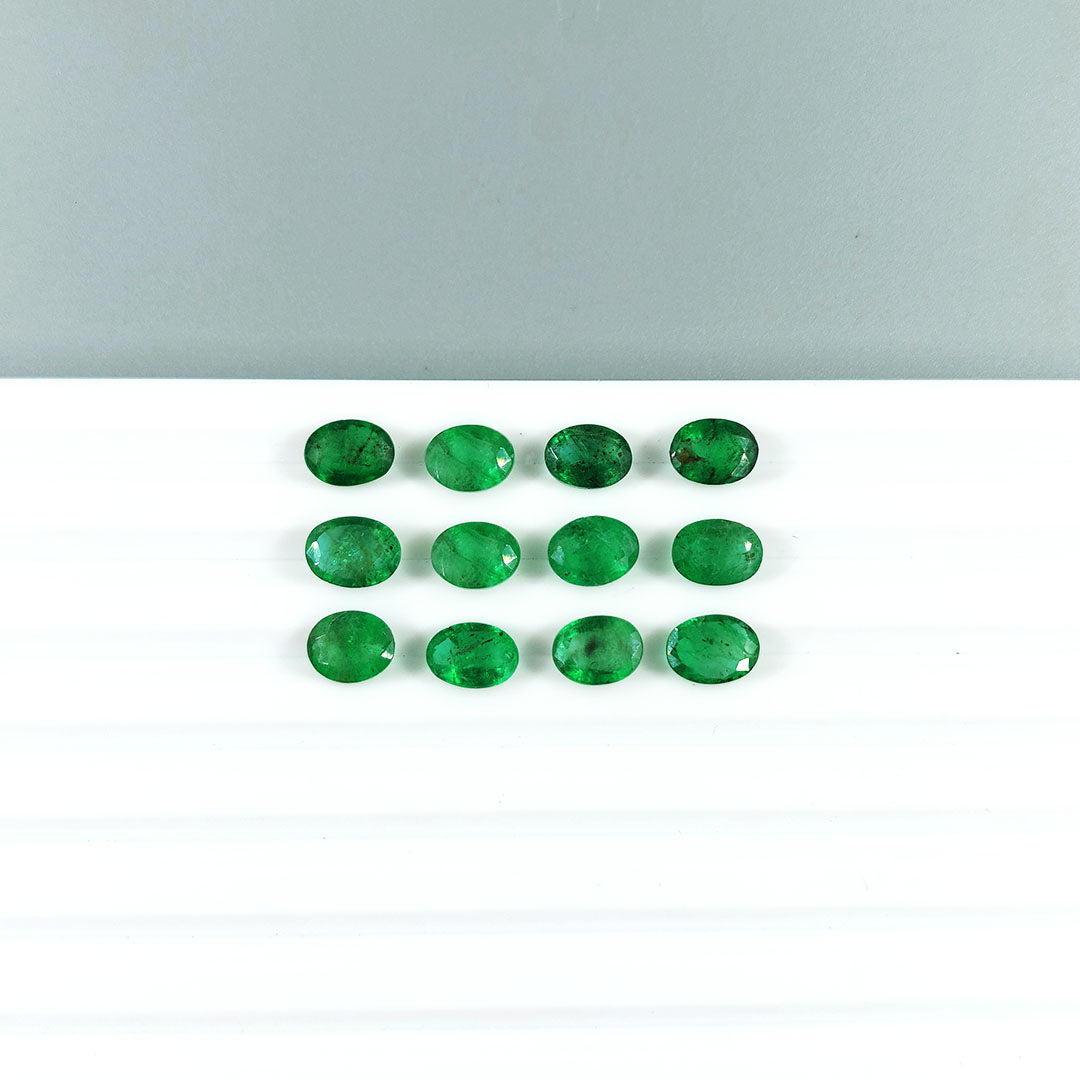 Natural Zambian Emerald Calibrated Ovals | 5x7mm & 6x8mm