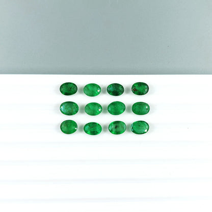 Natural Zambian Emerald Calibrated Ovals | 5x7mm & 6x8mm