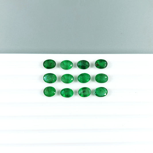 Natural Zambian Emerald Calibrated Ovals | 5x7mm & 6x8mm