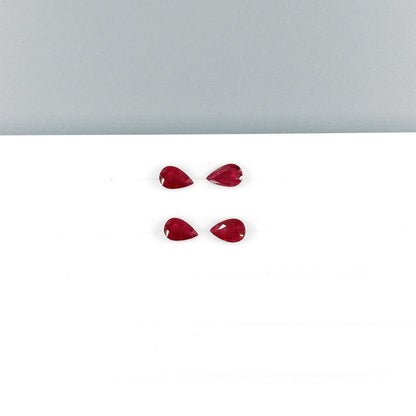 Natural Mozambique Ruby Calibrated Pears | 6x4mm