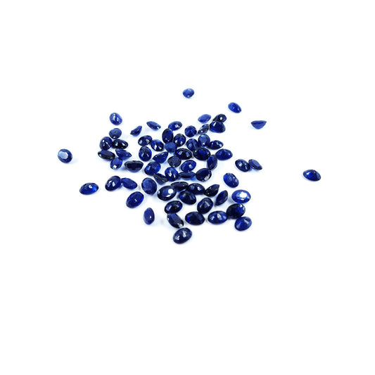 Natural Bangkok Blue Sapphire Calibrated Ovals | 7x5mm & 8x6mm