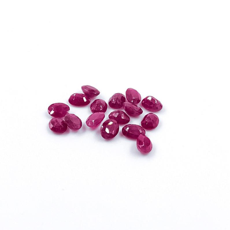 Natural African Ruby Calibrated Ovals | 5x7mm & 6x8mm