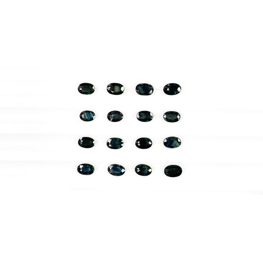 Natural  Bangkok Untreated Teal Sapphire Calibrated Ovals | 3x5mm & 6x4mm