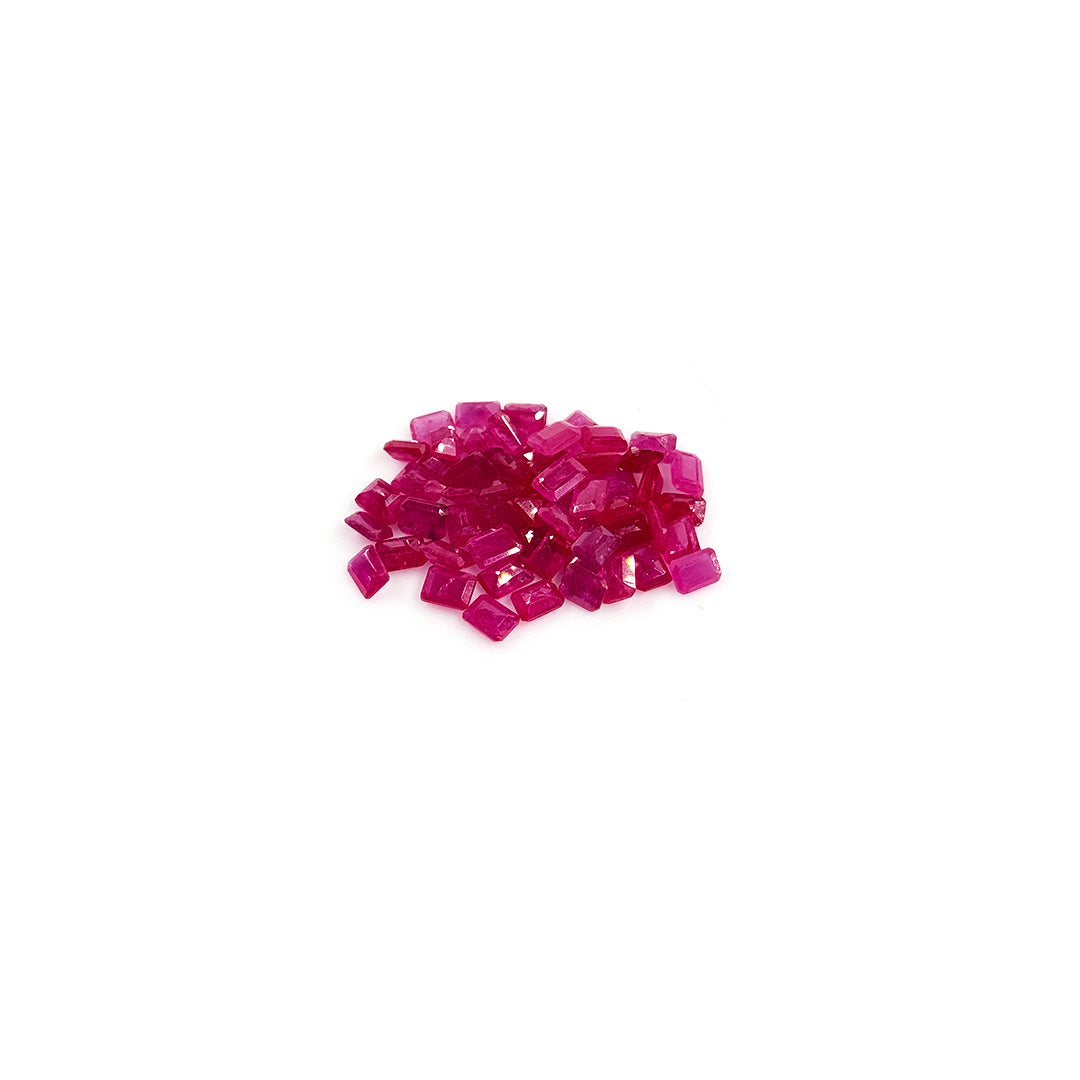 Natural Mozambique Ruby Calibrated Octagons | 3x4mm & 4x5mm