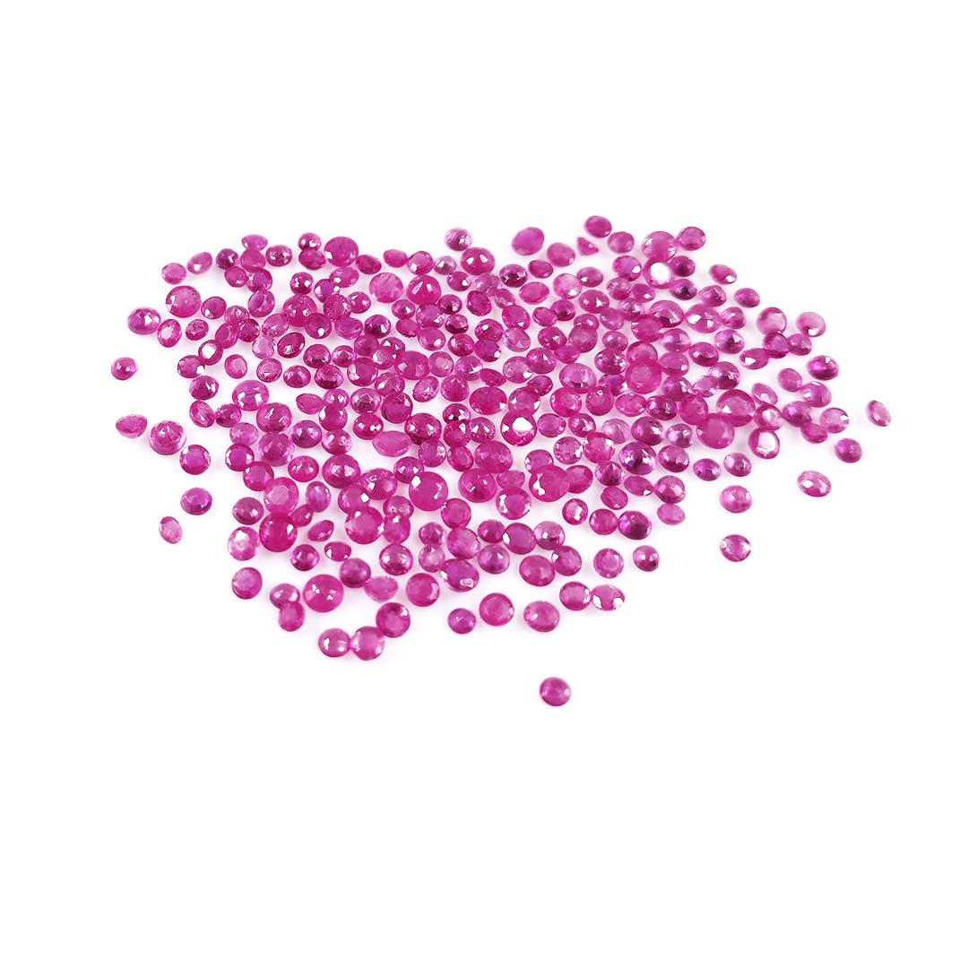 Natural Burma Ruby Calibrated Rounds | 2mm & 3mm