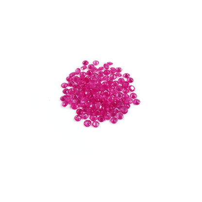 Natural Mozambique Ruby Calibrated Rounds | 2mm & 3mm