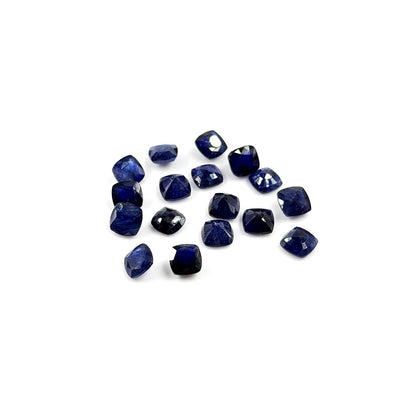 Natural  Bangkok Blue Sapphire Calibrated Cushion | 7mm & 8mm