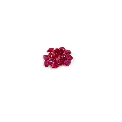 Natural Bangkok Ruby Calibrated Pears | 4x5mm & 5x6mm