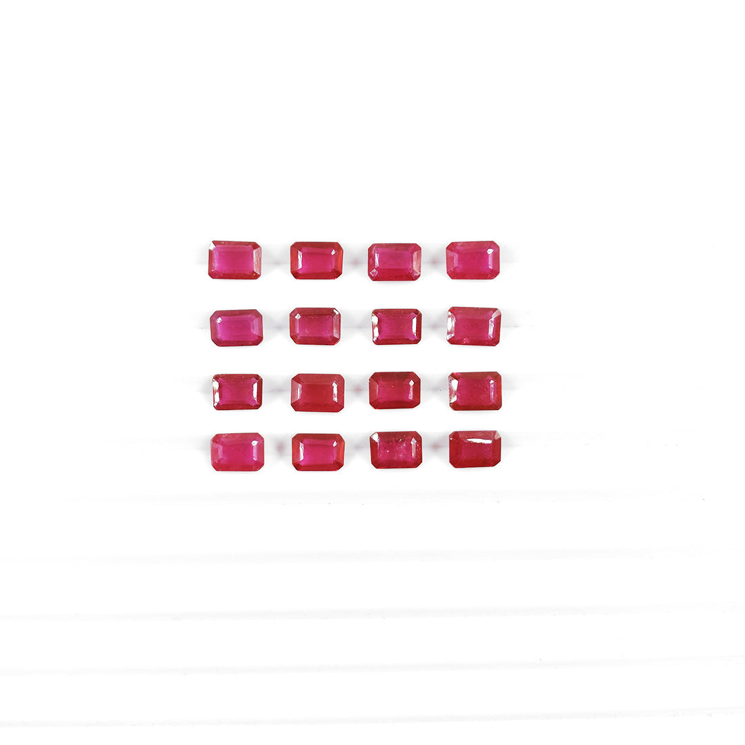 Natural Bangkok Ruby Calibrated Octagons | 5x7mm & 6x8mm