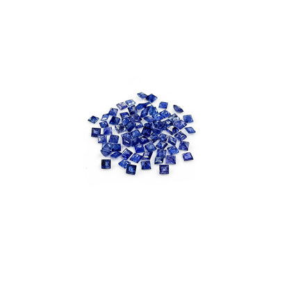 Natural  Bangkok Blue Sapphire Calibrated Squares 3.5mm