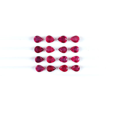 Natural Bangkok Ruby Calibrated Pears | 7x5mm & 6x8mm