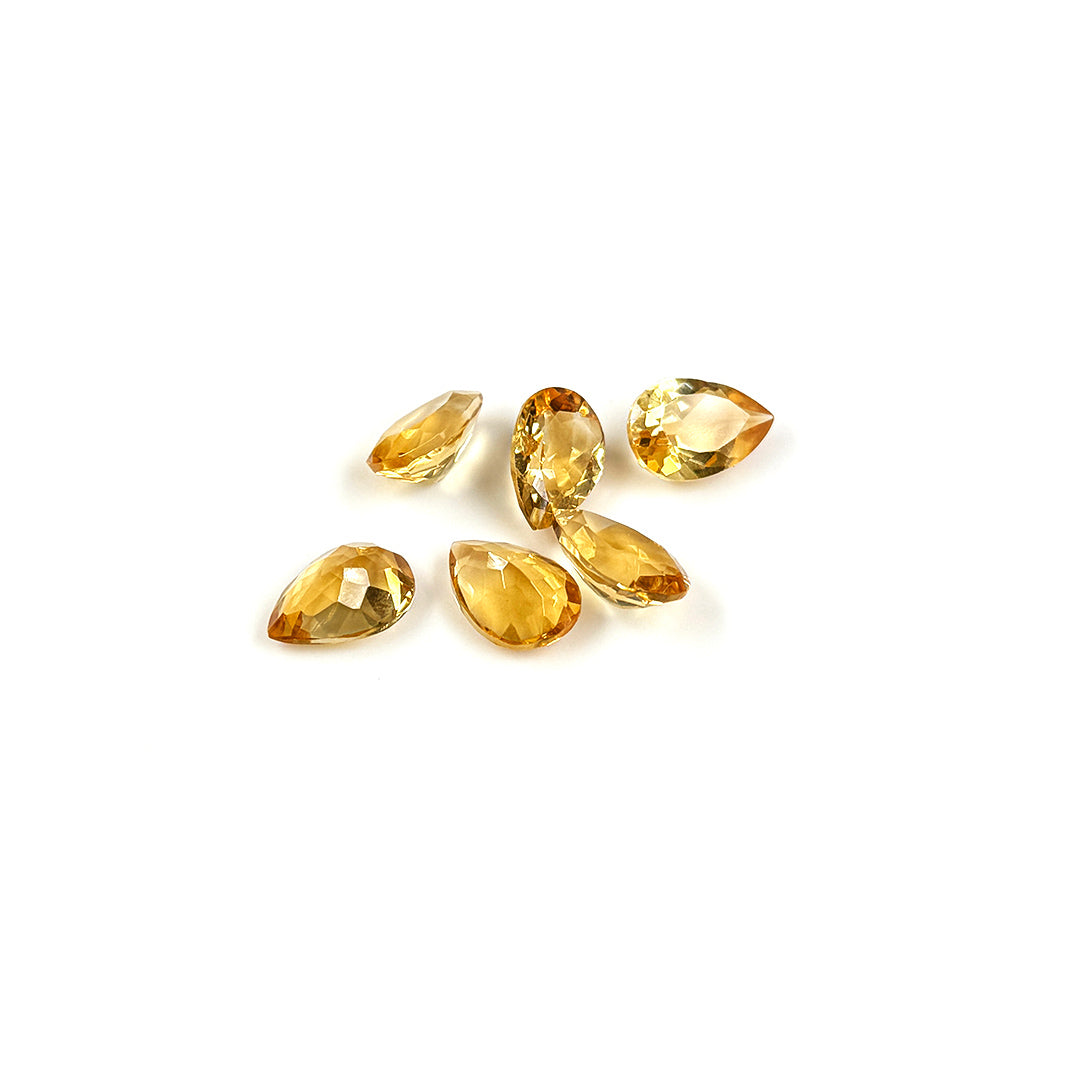 Natural Citrine Calibrated Pears 10x14mm