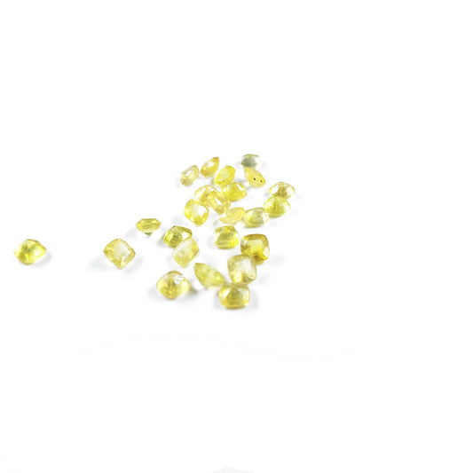 Natural Calibrated Bangkok Yellow Sapphire Cushions | 4mm & 5mm