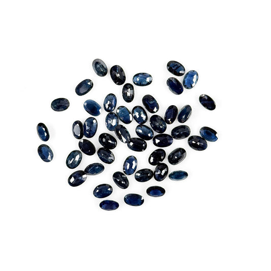 Natural  Bangkok Untreated Blue Sapphire Calibrated Ovals | 3x5mm & 6x4mm