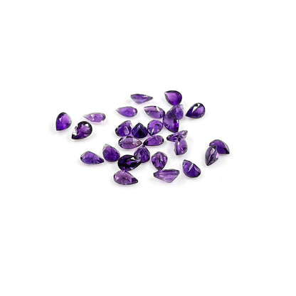 Natural Amethyst Calibrated Pears| 3x5mm & 6x4mm