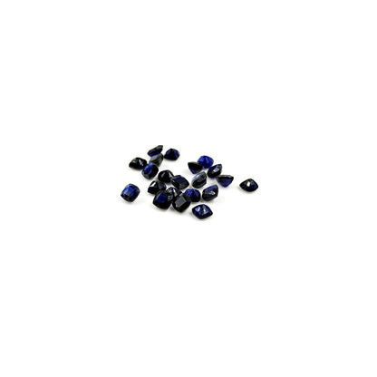 Natural  Bangkok Blue Sapphire Calibrated Cushion| 5mm & 6mm