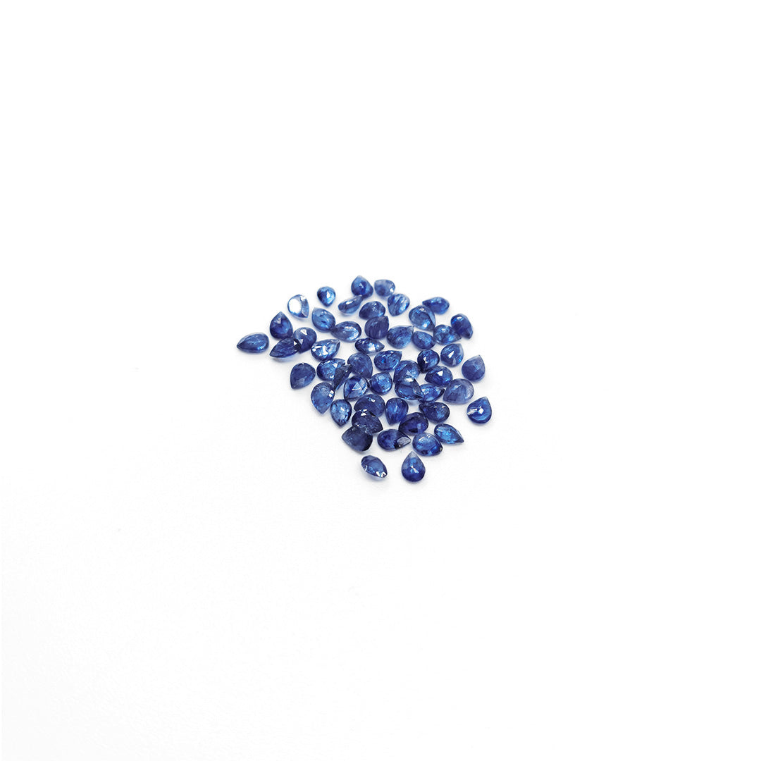 Natural Bangkok Blue Sapphire Calibrated Pears | 3x4mm & 4x5mm