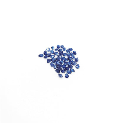 Natural Bangkok Blue Sapphire Calibrated Pears | 3x4mm & 4x5mm