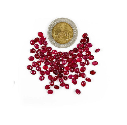 Natural Bangkok Ruby Calibrated Ovals | 4x5mm & 5x6mm