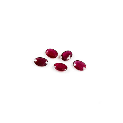 Natural Bangkok Ruby Calibrated Ovals 10x7mm