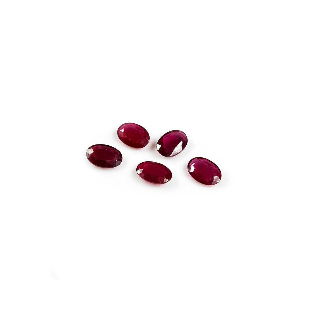 Natural Bangkok Ruby Calibrated Ovals 10x7mm