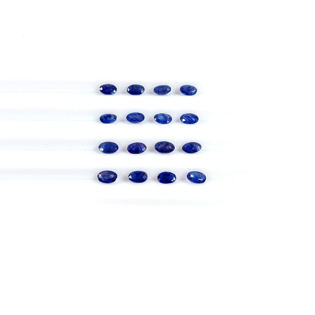 Natural Bangkok Blue Sapphire Calibrated Ovals | 3x5mm & 6x4mm