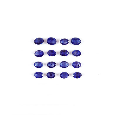 Natural Bangkok Blue Sapphire Calibrated Ovals | 7x5mm & 8x6mm