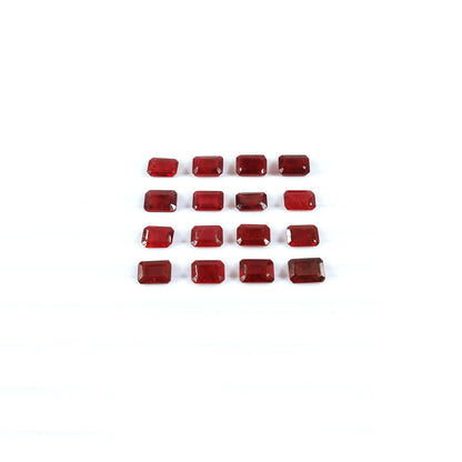 Natural Bangkok Ruby Calibrated Octagons | 5x7mm & 6x8mm