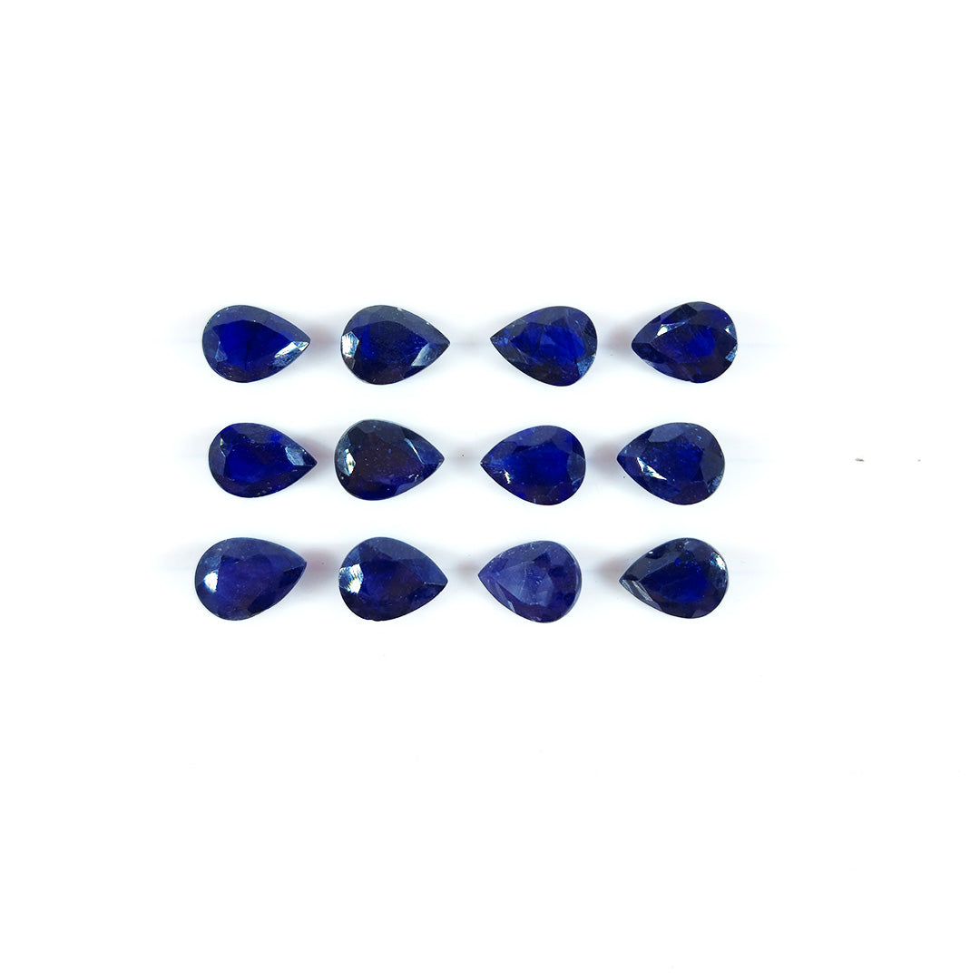 Natural Bangkok Blue Sapphire Calibrated Pears | 5x7mm & 6x8mm