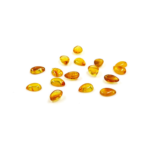 Natural Amber Calibrated Pears | 7x9mm & 8x10mm