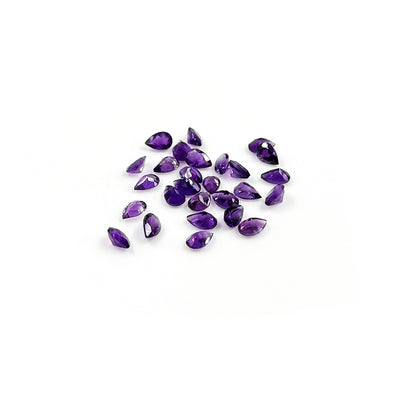 Natural Amethyst Calibrated Pears| 3x5mm & 6x4mm