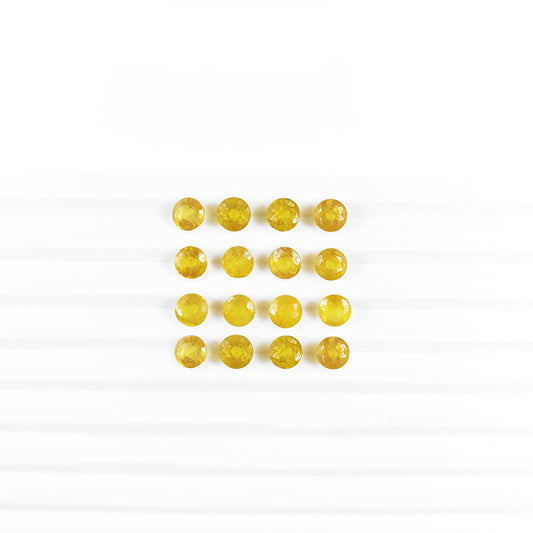 Natural Bangkok Yellow Sapphire Calibrated Rounds | 5mm & 6mm