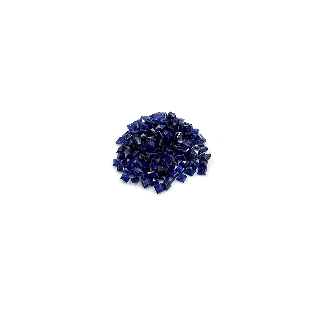 Natural  Bangkok Blue Sapphire Calibrated Squares | 3mm & 4mm