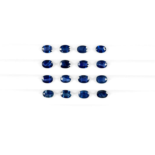 Natural  Bangkok Untreated Blue Sapphire Calibrated Ovals | 5x7mm & 6x8mm