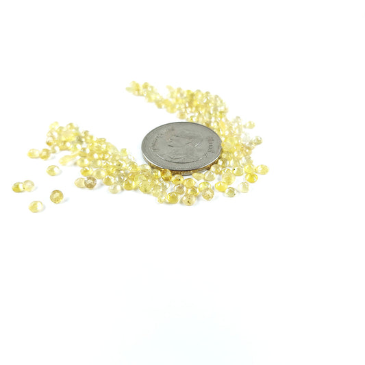 Natural Bangkok Yellow Sapphire Calibrated Rounds | 3mm & 4mm