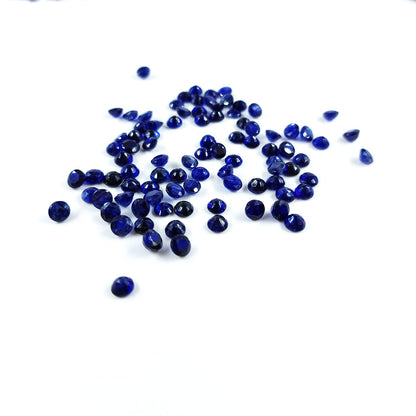 Natural Bangkok Blue Sapphire Calibrated Rounds | 3mm & 4mm