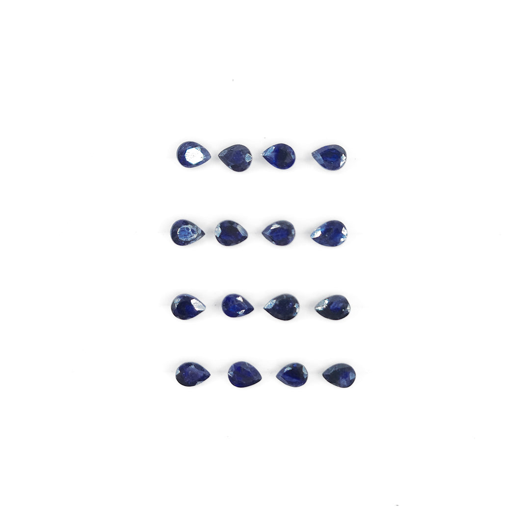 Natural  Bangkok Blue Sapphire Calibrated Pears | 3x4mm & 4x5mm