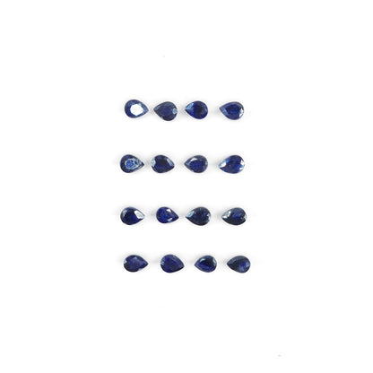 Natural  Bangkok Blue Sapphire Calibrated Pears | 3x4mm & 4x5mm