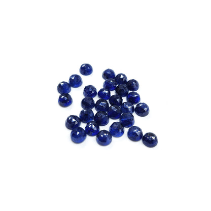 Natural  Bangkok Blue Sapphire Calibrated Rounds | 5mm & 6mm