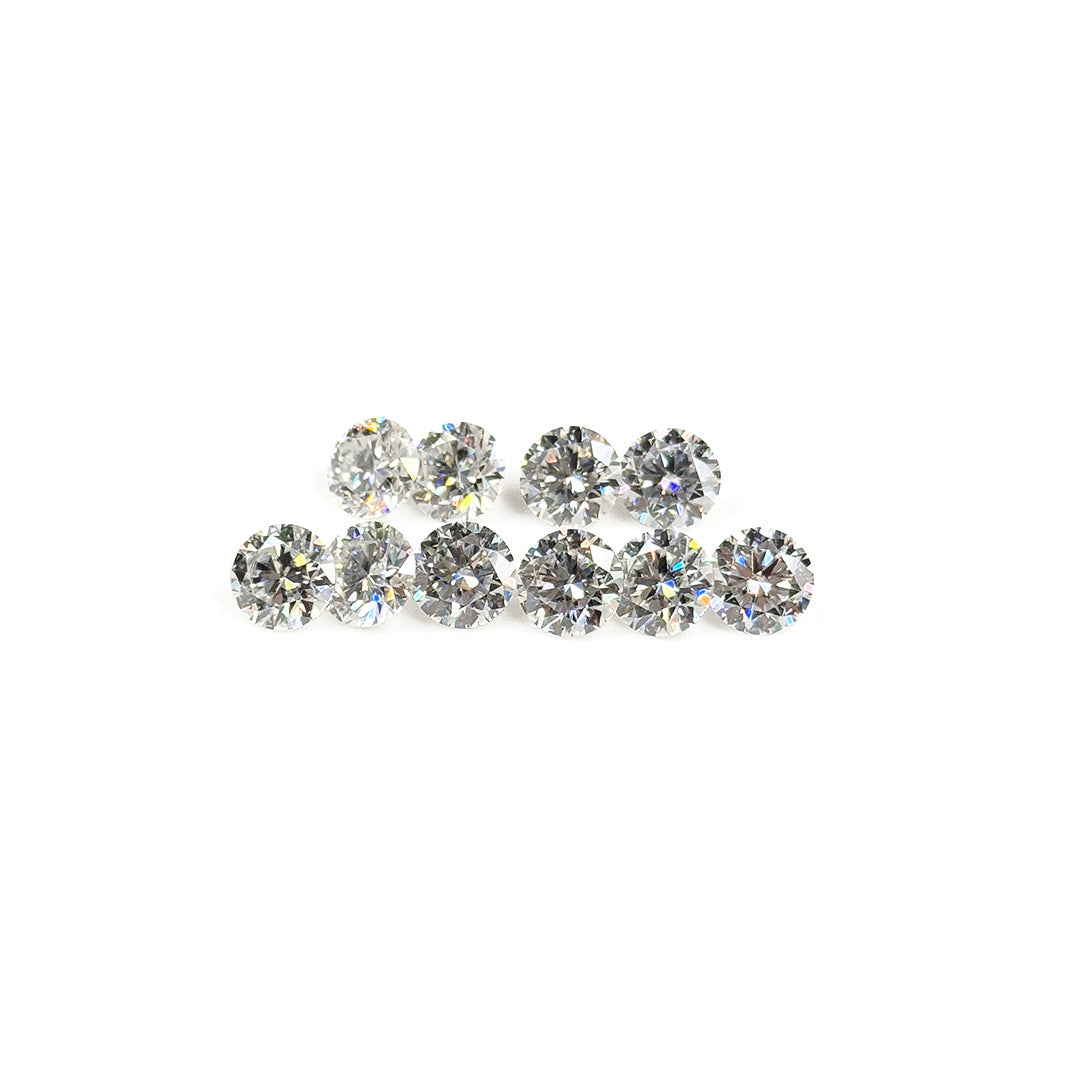 Moissanite Calibrated Rounds | 7mm & 8mm