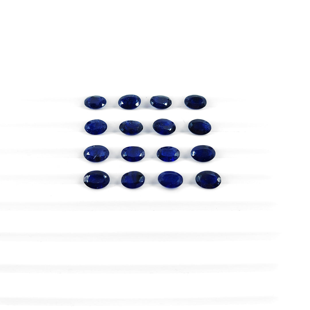 Natural Bangkok Blue Sapphire Calibrated Ovals | 7x5mm & 8x6mm