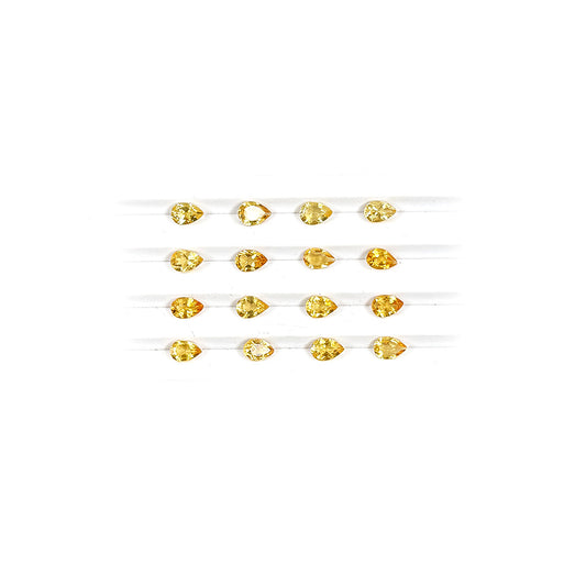 Natural Citrine Calibrated Pears | 3x5mm & 4x6mm