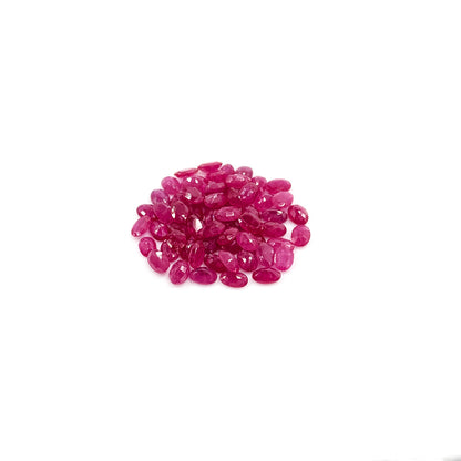 Natural Mozambique Ruby Calibrated Ovals | 3x5mm & 6x4mm