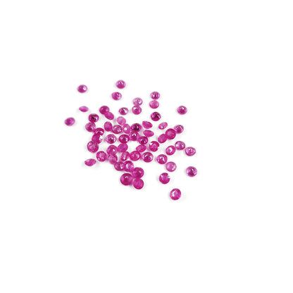 Natural Mozambique Ruby Calibrated Rounds | 2mm & 3mm