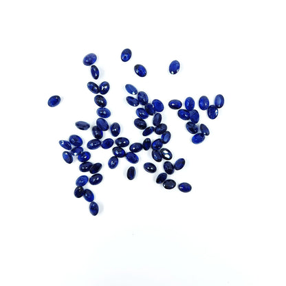 Natural Bangkok Blue Sapphire Calibrated Ovals | 7x5mm & 8x6mm