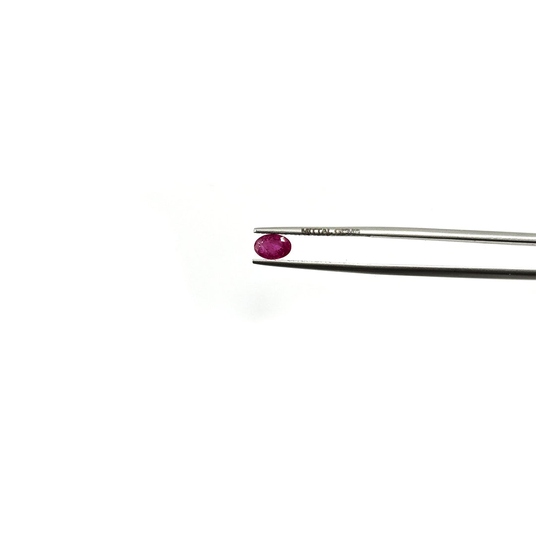 Natural Mozambique Ruby Calibrated Ovals | 3x5mm & 6x4mm