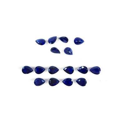 Natural Bangkok Blue Sapphire Calibrated Pears | 5x7mm & 6x8mm