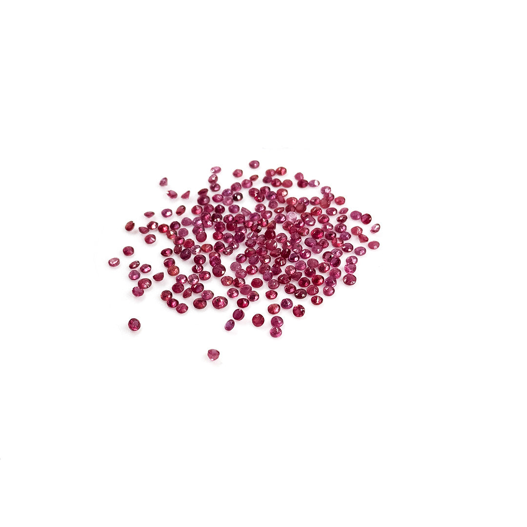 Natural Bangkok Ruby Calibrated Rounds |  2mm -2.5mm