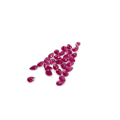 Natural Mozambique Ruby Calibrated Pears | 3x5mm & 6x4mm