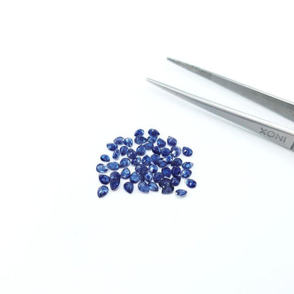 Natural Bangkok Blue Sapphire Calibrated Pears | 3x4mm & 4x5mm